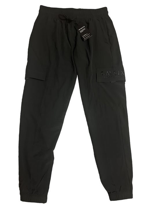 Black slim fit lightweight cargo