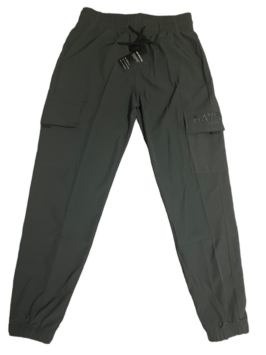 Slate grey slim fit lightweight cargo